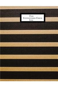 Fire Extinguisher Check Log