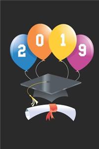 Graduation 2019 Graduate Balloons Cap Diploma