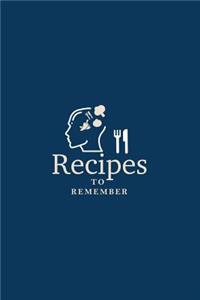 Recipes to Remember