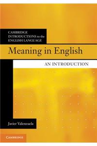 Meaning in English: An Introduction