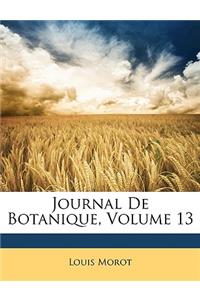 Journal de Botanique, Volume 13