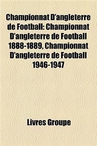 Championnat D'Angleterre de Football