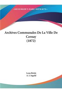 Archives Communales de La Ville de Cernay (1872)