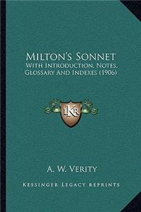 Milton's Sonnet