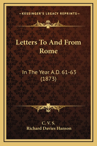 Letters To And From Rome