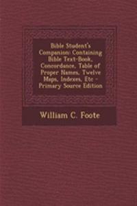 Bible Student's Companion