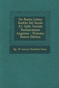 Un Poema Latino Inedito del Secolo XV