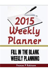 2015 Weekly Planner