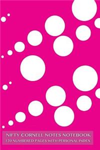 Nifty Cornell Notes Notebook 120 Numbered Pages with Personal Index