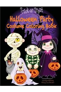 Halloween Party Costume Coloring Book