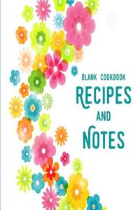 Blank Cookbook Recipes and Notes