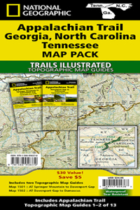 Appalachian Trail: Georgia, North Carolina, Tennessee [map Pack Bundle]