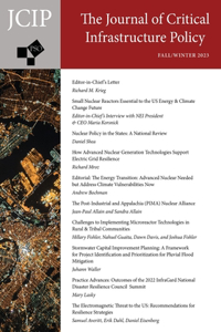 Journal of Critical Infrastructure Policy