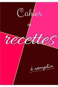 Cahier de recettes