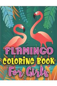 Flamingo Coloring Book for Girls