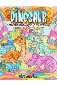 Dinosaur Coloring Books for Kids Ages 4-8