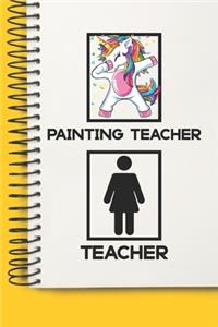 Painting Teacher Awesome unicorn Tutor Gift For Best Painting Teacher A beautiful personalized