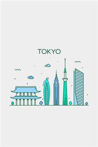 Tokyo Minimalist Travel Notebook [Lined] [6x9] [110 pages]