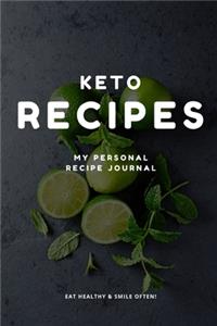 My Personal Keto Recipe Journal