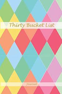 Thirty Bucket List Journal