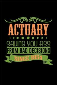 Actuary saving you ass from bad decisions since 1854
