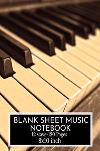 Blank Sheet Music Notebook