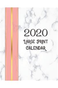 2020 Large Print Calendar