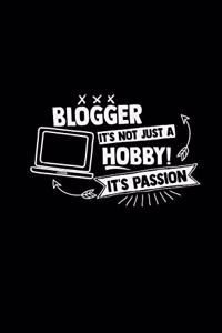 Blogger it's not just a hobby passion