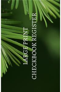 Large Print Checkbook Register