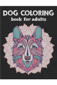Dog coloring book for adults