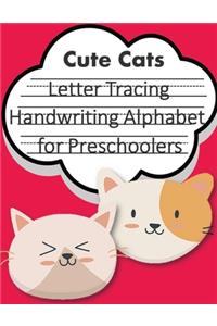Letter Tracing Book Handwriting Alphabet for Preschoolers Cute Cats