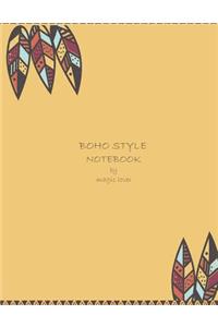 Boho style notebook by magic lover