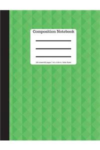 Composition Notebook - 200 Sheets/ 400 Pages 7.44 X 9.69 in - Wide Ruled
