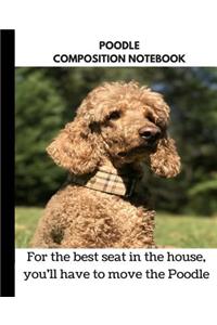Poodle Composition Notebook