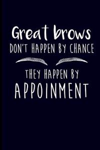 Great Brows Don't Happen by Chance They Happen by Appointment
