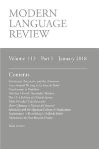 Modern Language Review (113