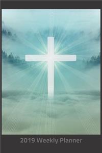 Plan on It 2019 Weekly Calendar Planner - You Make Me a Better Human Shining Cross