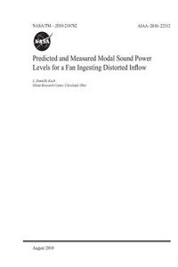 Predicted and Measured Modal Sound Power Levels for a Fan Ingesting Distorted Inflow