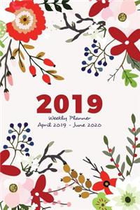 2019 Weekly Planner & Organizer April 2019 - June 2020