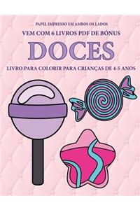 Livro para colorir para crianças de 4-5 anos (Doces)