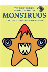 Libro de pintar para niños de 4-5 años. (Monstruos)