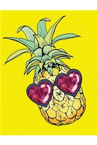 2017, 2018, 2019 Weekly Planner Calendar - 70 Week - Pineapple