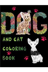 Dog And Cat Coloring Book
