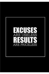 Excuses Are Useless Results Are Priceless