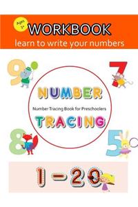 Number Tracing Book for Preschoolers