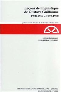 Lecons Des Annees 1958-1959 Et 1959-1960