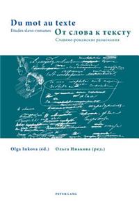 Du Mot Au Texte- От слова к тексту