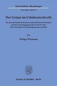 Der Irrtum Im Urheberstrafrecht