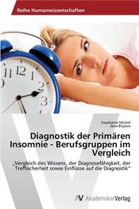 Diagnostik der Primären Insomnie - Berufsgruppen im Vergleich