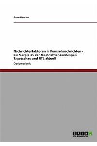 Nachrichtenfaktoren in Fernsehnachrichten - Ein Vergleich der Nachrichtensendungen Tagesschau und RTL aktuell